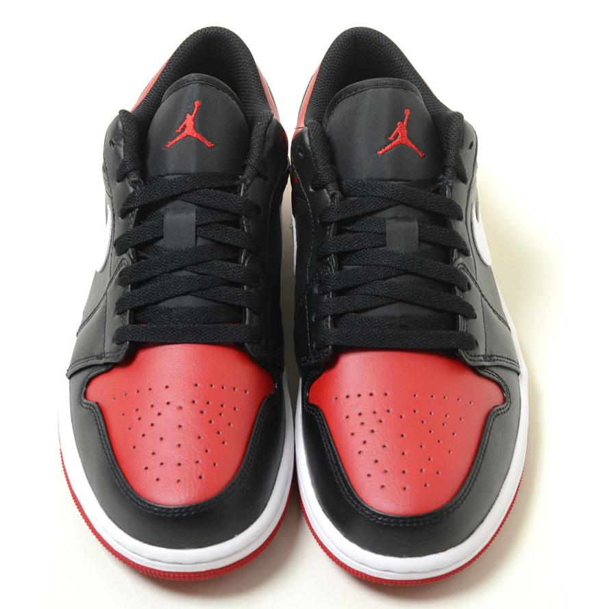 Jordan NIKE AIR JORDAN 1 LOW ブラックxレッド メンズ スニーカー