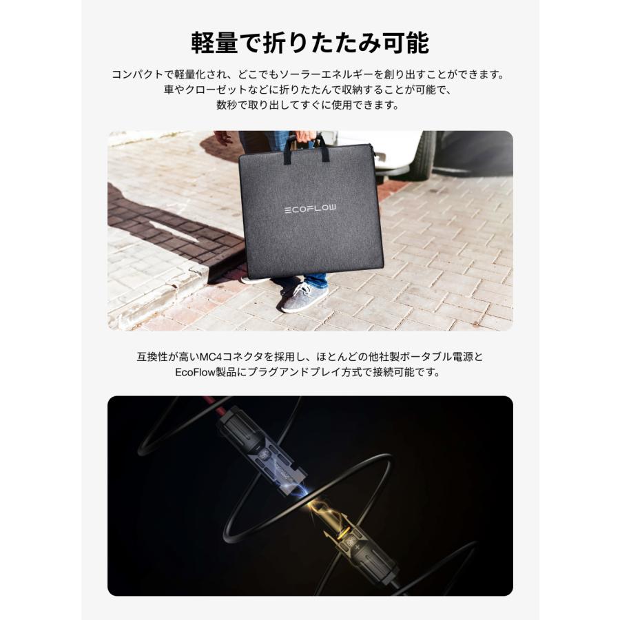 ECOFLOW ソーラーパネル 220W片面ソーラーパネルGen2 太陽光発電 太陽
