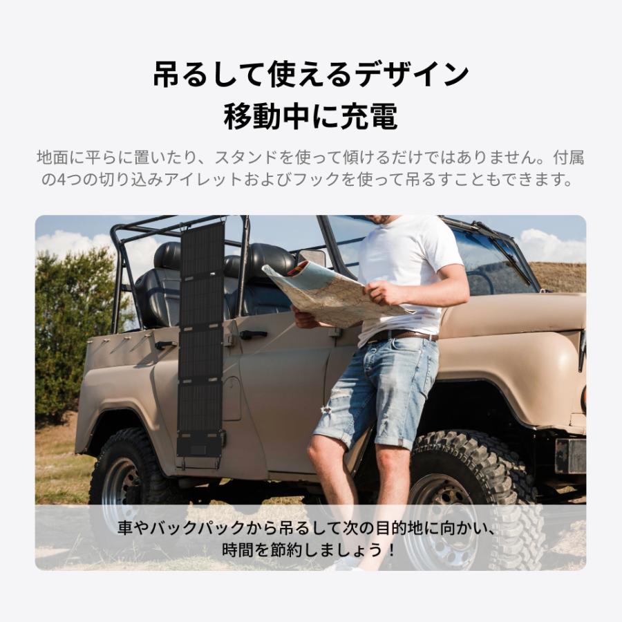 ECOFLOW EcoFlow 45W (Type-C) ソーラーパネル 小型 太陽光発電 太陽光