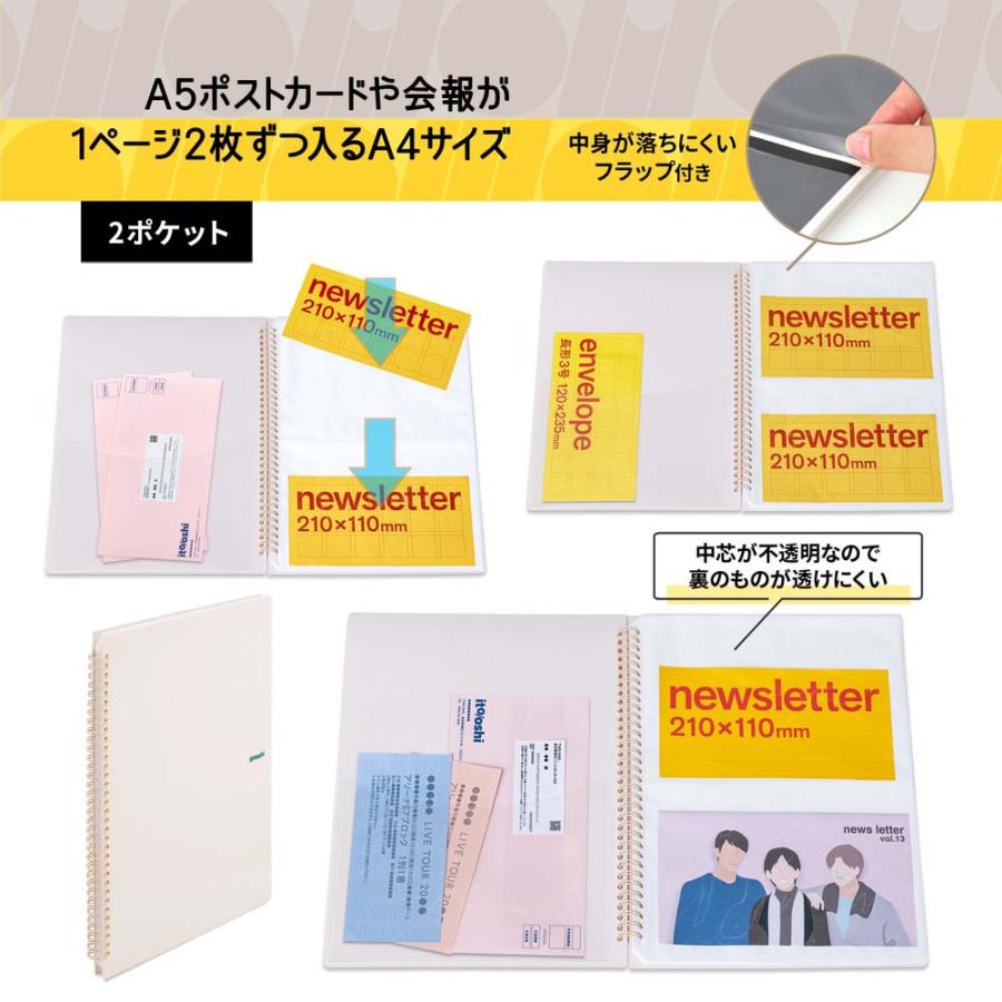 PLUS（プラス） ファイル ito/oshi 会報やA5ポストカードをたくさん