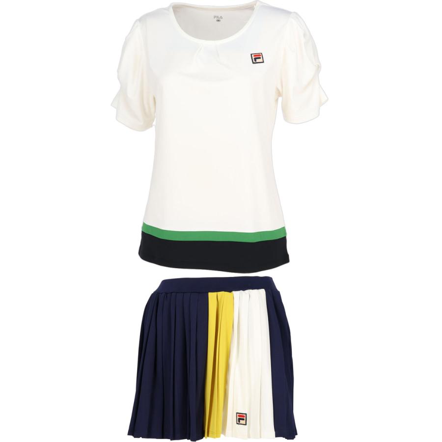FILA（フィラ） レディース ゲームシャツ VL2697 ＆ スコート VL2699