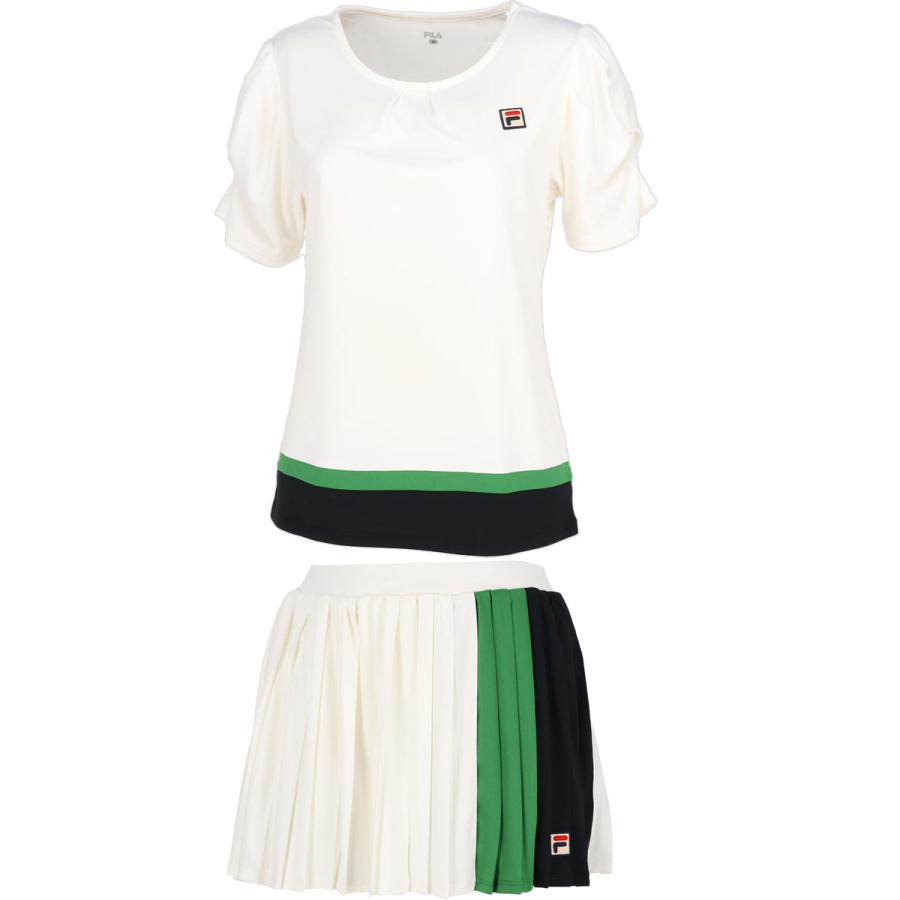 FILA（フィラ） レディース ゲームシャツ VL2697 ＆ スコート VL2699