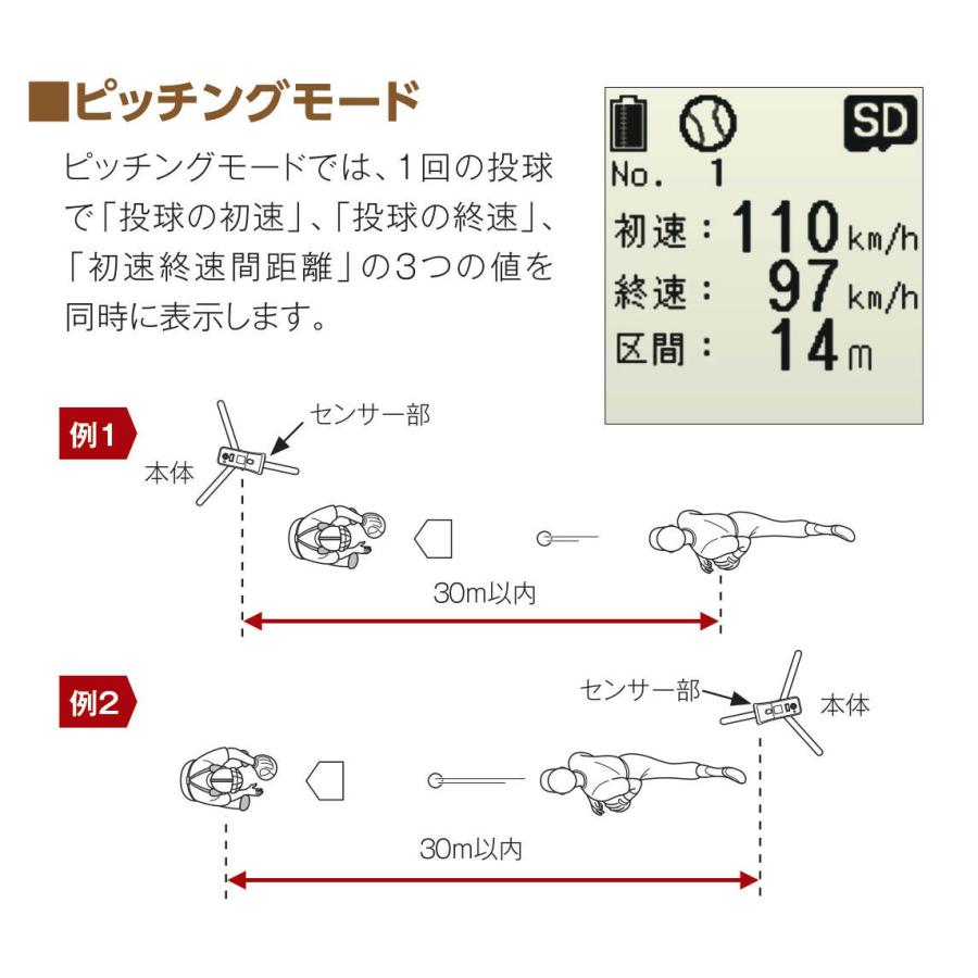 ユピテル（yupiteru） スピードガン BSG-2 野球 投球 打撃 練習 球速