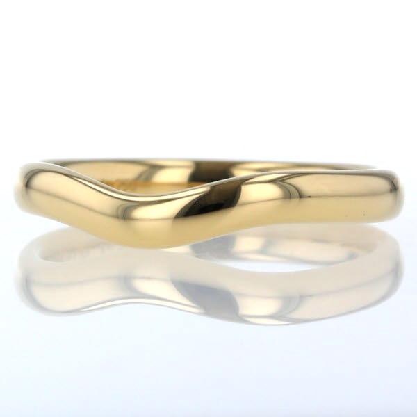 値下げ TIFFANY&Co. ティファニー K18YG イエローゴールド カーブド