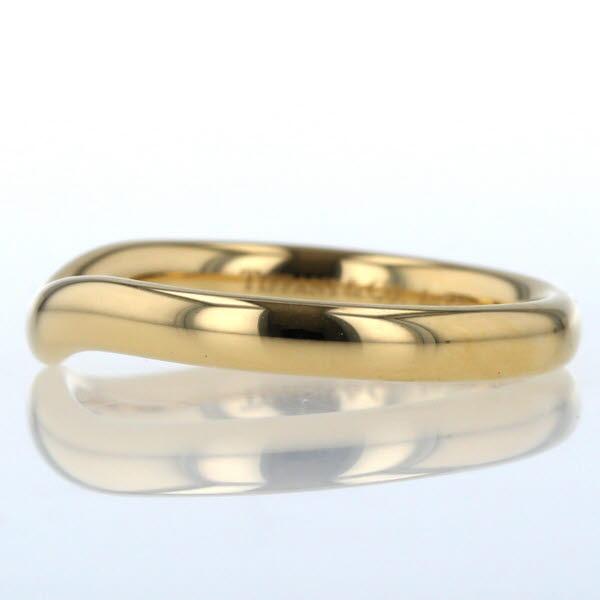 値下げ TIFFANY&Co. ティファニー K18YG イエローゴールド カーブド