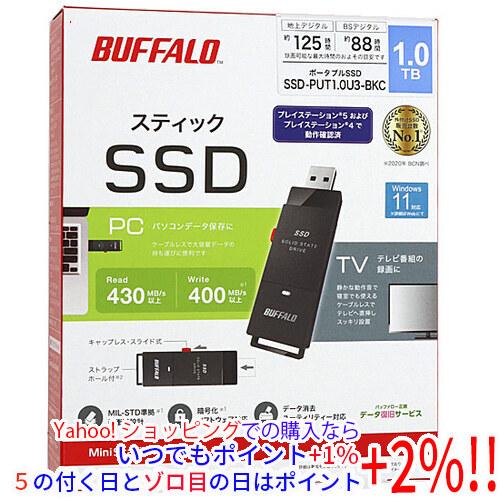 BUFFALO（バッファロー） 外付けSSD SSD-PUT1.0U3-BKC ブラック