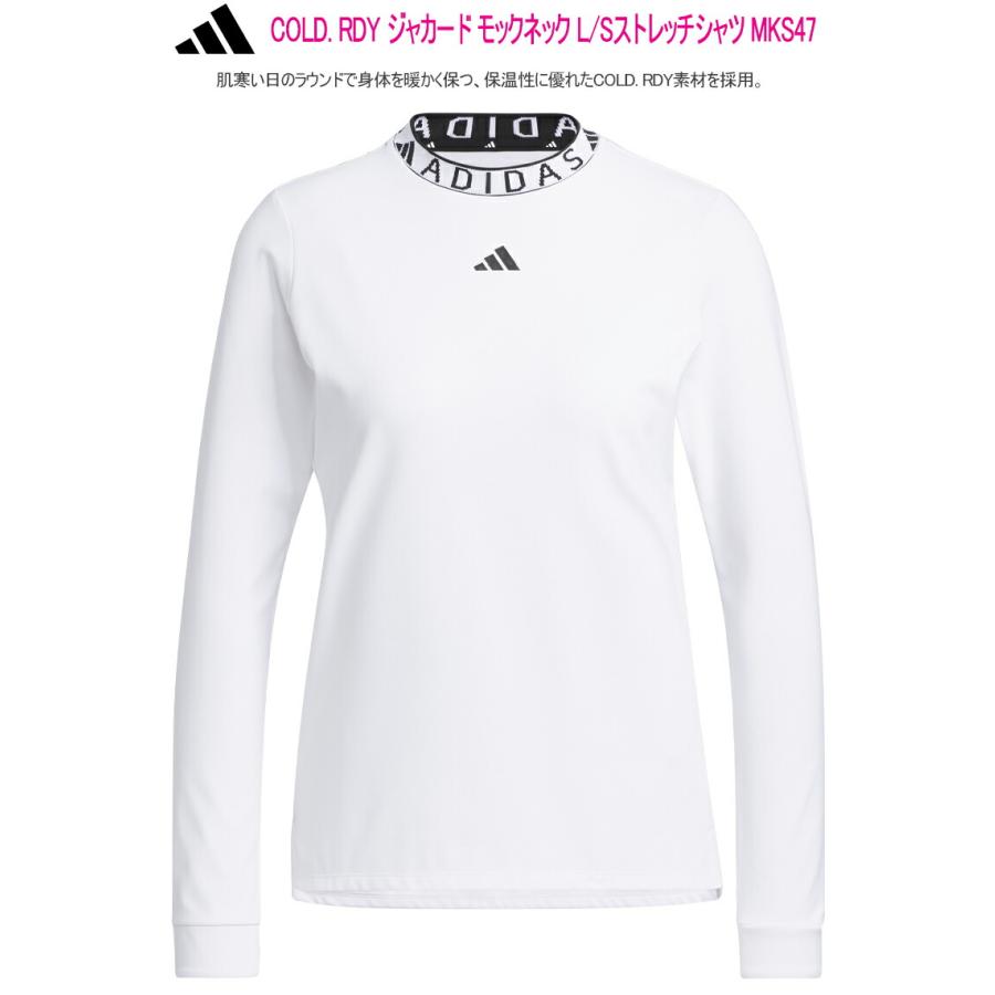 adidas（アディダス） ゴルフ COLD. RDY ジャカード モックネック L/S