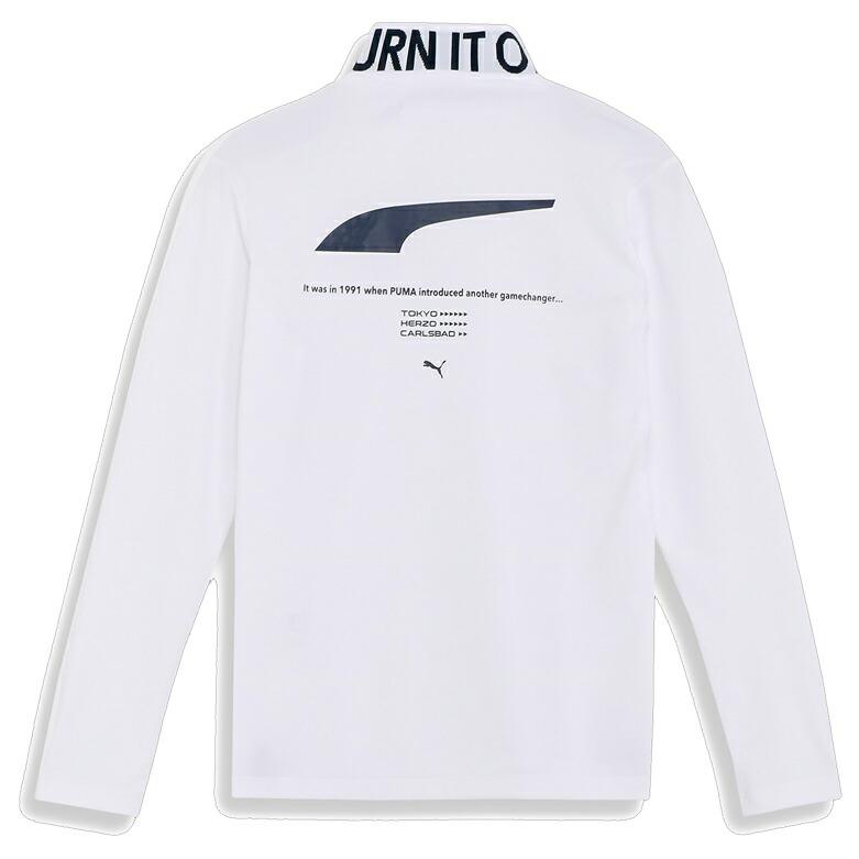 PUMA（プーマ） ゴルフ ストレッチ スローガン ロゴ モックネック