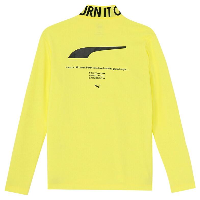 PUMA（プーマ） ゴルフ ストレッチ スローガン ロゴ モックネック