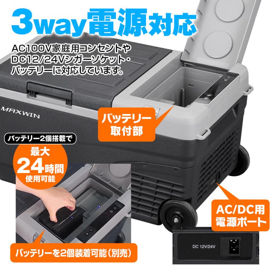 MAXWIN（マックスウィン） ポータブル冷蔵庫 25L 車載冷蔵庫 クーラー