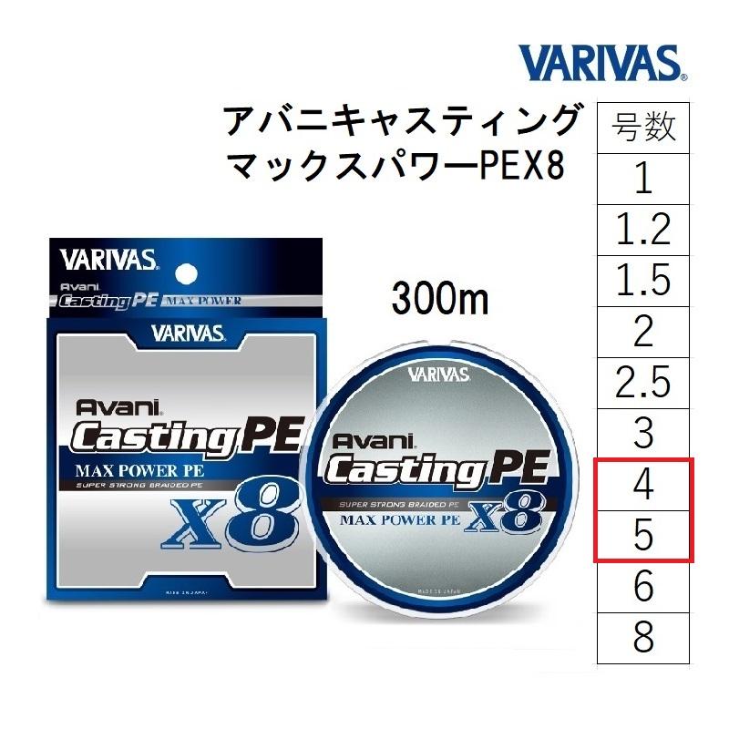 VARIVAS（バリバス） アバニ キャスティングPE マックスパワー X8 300m