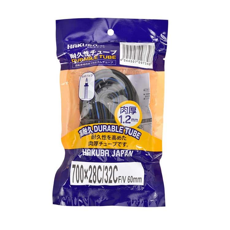 自転車 チューブ 1.2mm 700×28C 700×32C HAKUBA TIRE ハクバタイヤ
