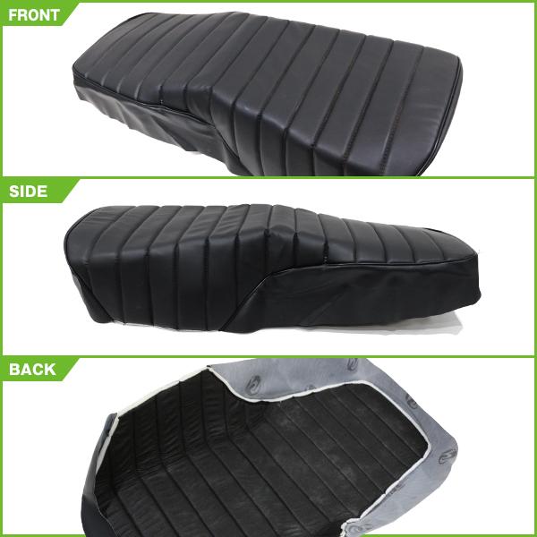 HONDA CB750 RC42 タックロール 新品 シートカバー 生地 黒色 ブラック