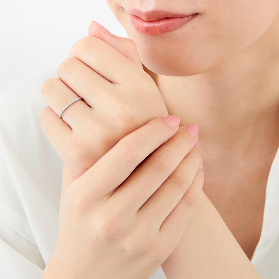 ダイヤモンド リング ハーフエタニティ 0.15ct プラチナ Pt950