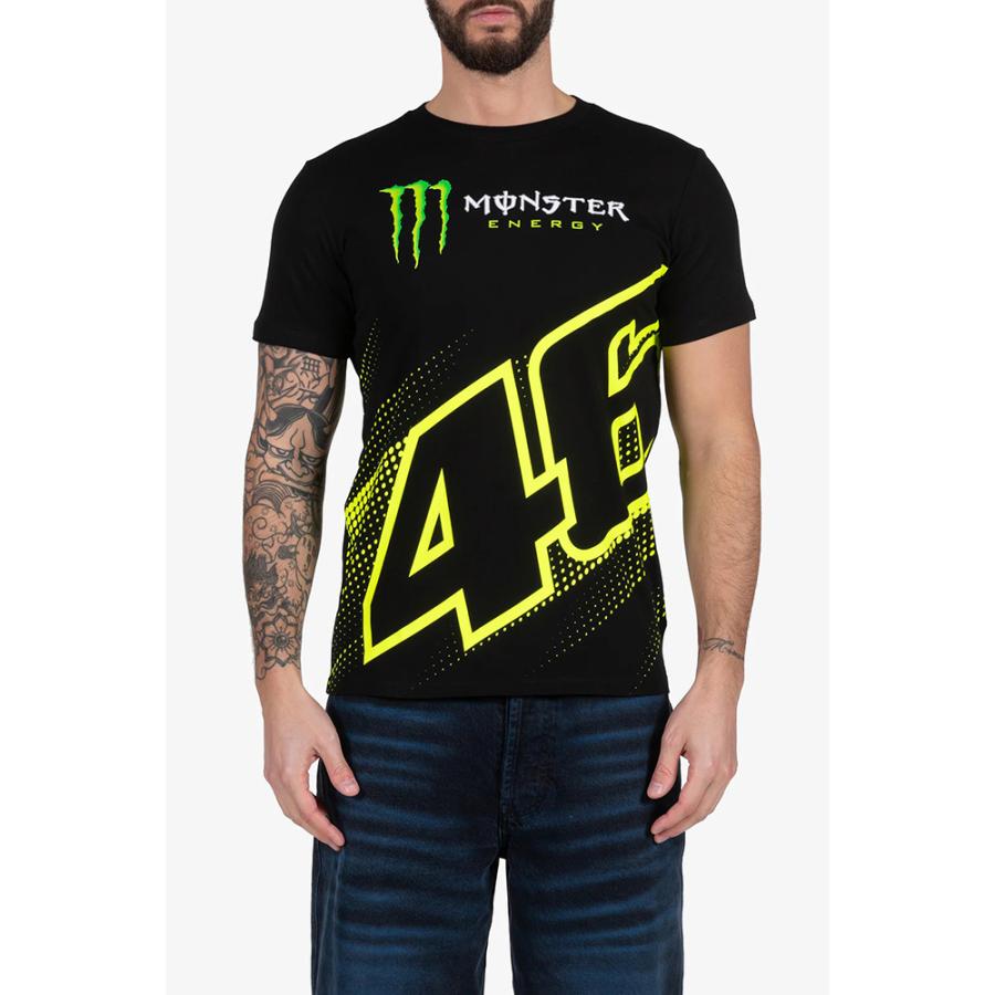バレンティーノ ロッシ VR46 ドット #46 モンスターエナジー Tシャツ