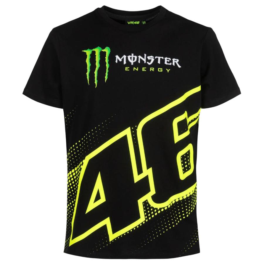 バレンティーノ ロッシ VR46 ドット #46 モンスターエナジー Tシャツ