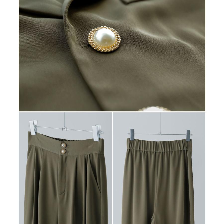 etoll.（エトル） 3piecesジャケット＆パンツセットアップドレス