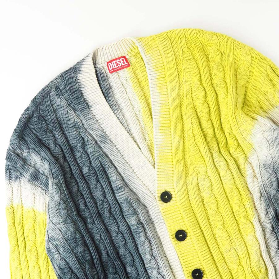 DIESEL（ディーゼル） k-jonny ケーブル編み ダイダイ コットン ニット