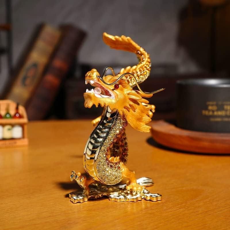 龍の置物ゴールド クリスタル スピリチュアル 風水 昇運金龍 龍神様