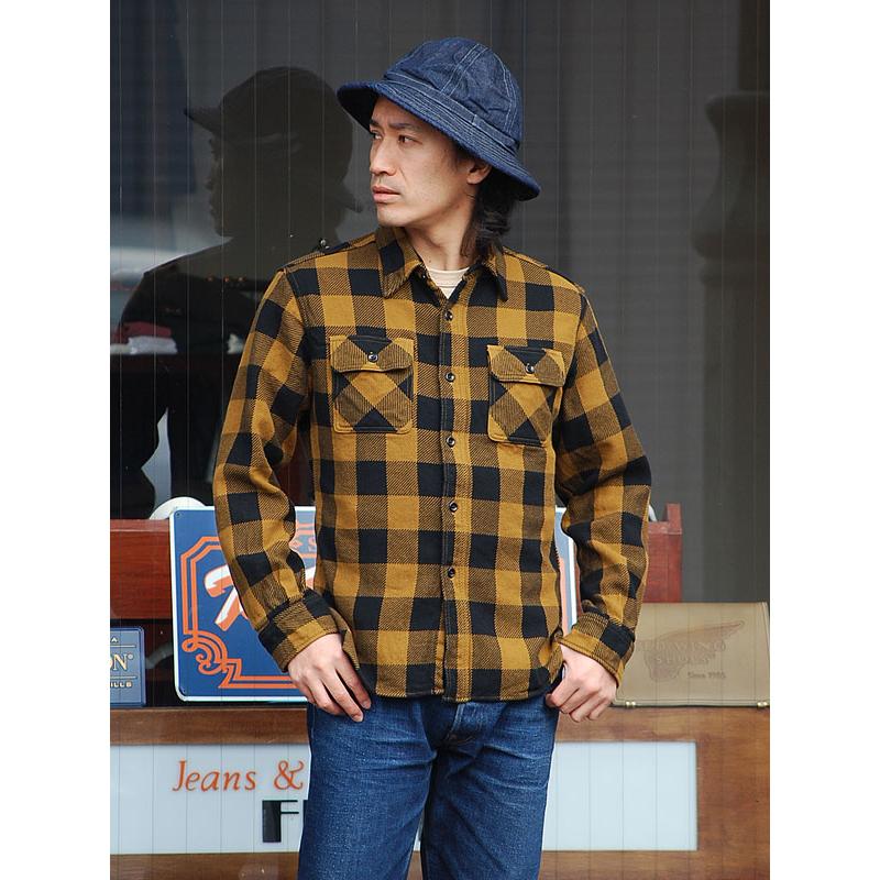 DELUXEWARE（デラックスウエア） ネルシャツ HV-00 50s BUFFALO CHECK