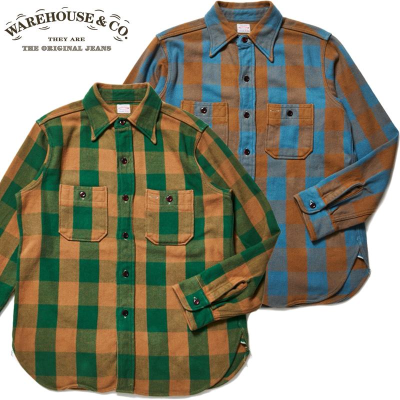 WAREHOUSE（ウエアハウス） ネルシャツ Lot 3104 FLANNEL SHIRTS A柄