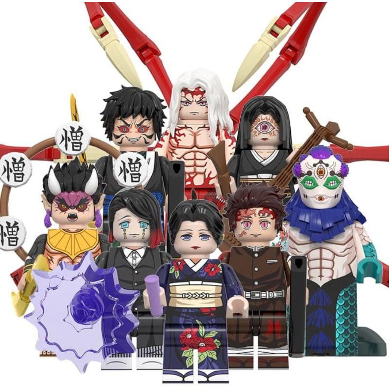 16体セット》鬼滅の刃 ミニフィギュア ブロック レゴ互換（WM6162&6163