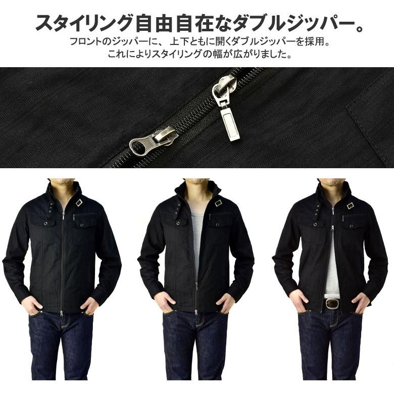 FLAG ON CREW ミリタリー シャツジャケット メンズ 高衿 ライダース