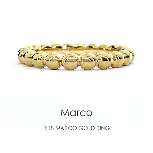 フラッグス flags K18 地金 リング ［Marco］ 18金 18K PT 金 プラチナ