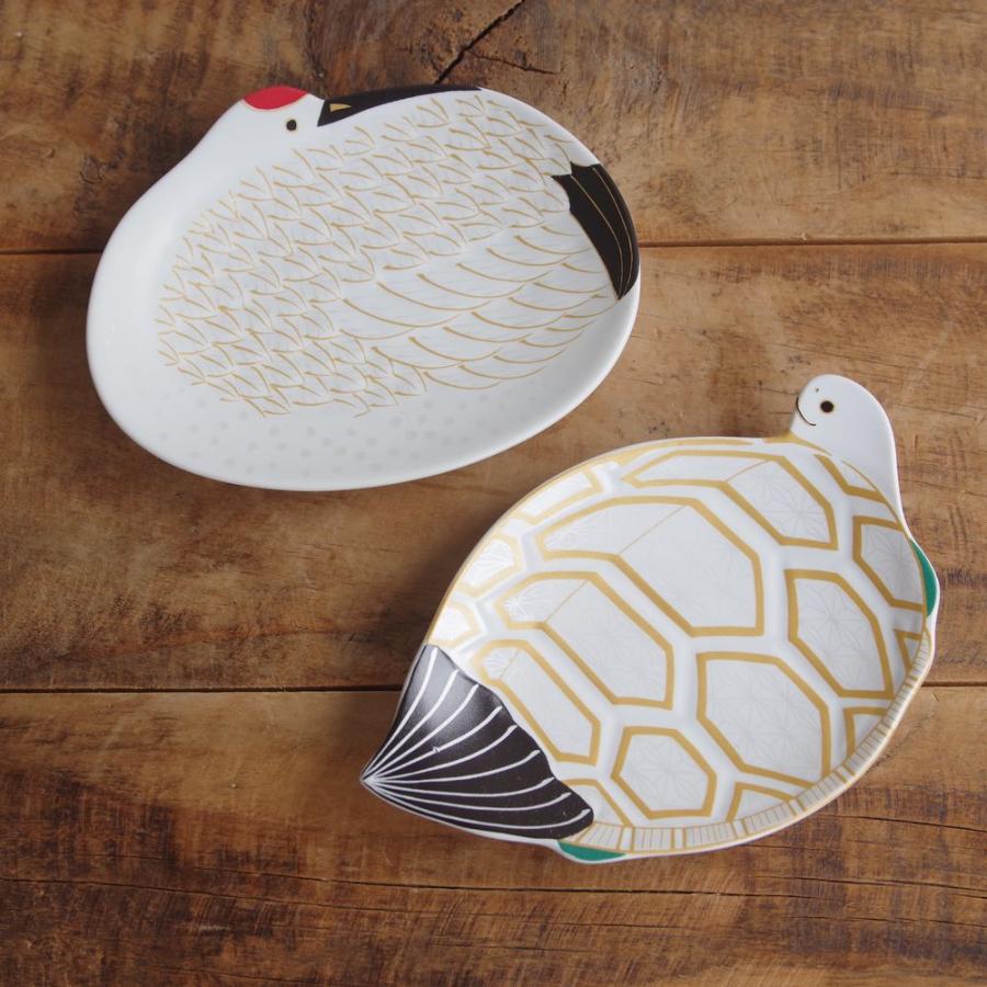 有田焼 鶴と亀 銘々皿セット 化粧箱入り 豆皿 : Flohmarkt フロー