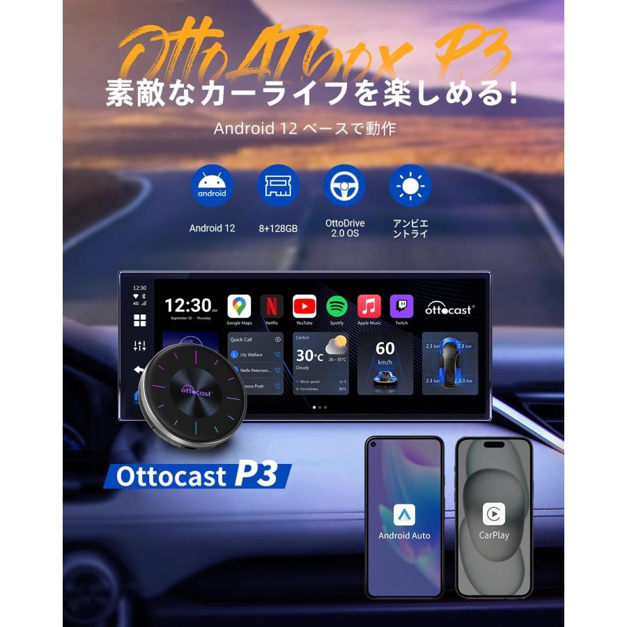 送料無料 ] Ottocast オットキャスト OttoAiBox P3 (PCS46) CarPlay AI