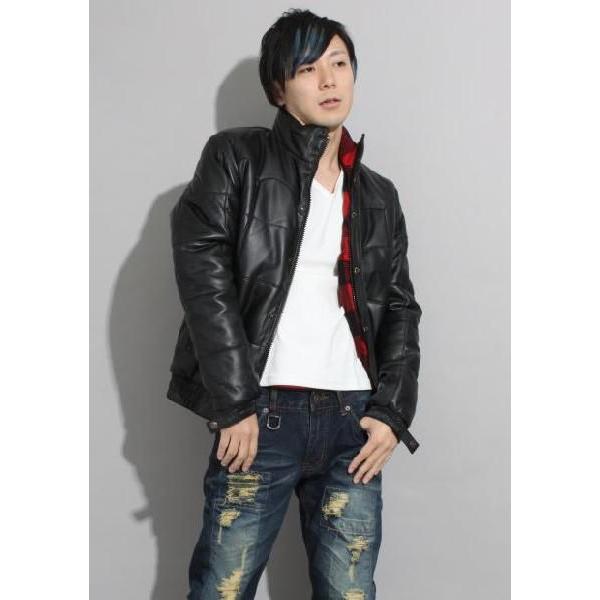 フリーダムレザー 革ジャン レザージャケット ラムレザー キルティング