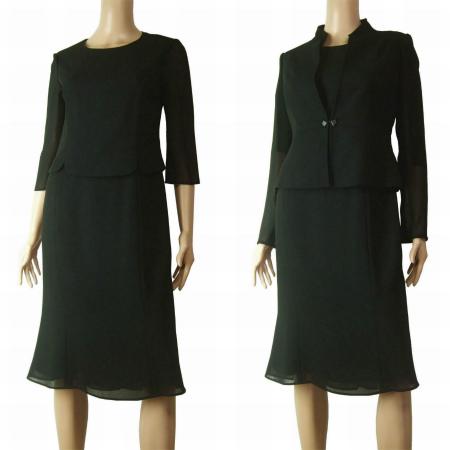 新品同様/東京イギン TOKYO IGIN 大人ブラックフォーマルワンピース