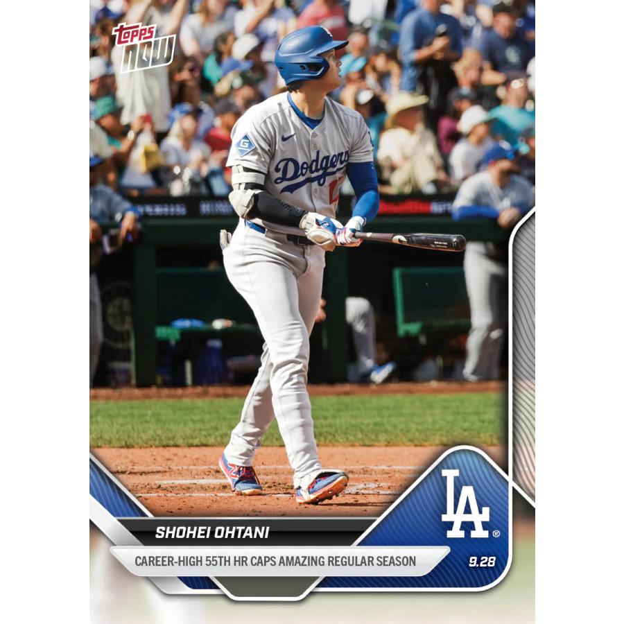 Topps 大谷翔平 #0790 圧巻のシーズンを締めくくるキャリアハイ第55号