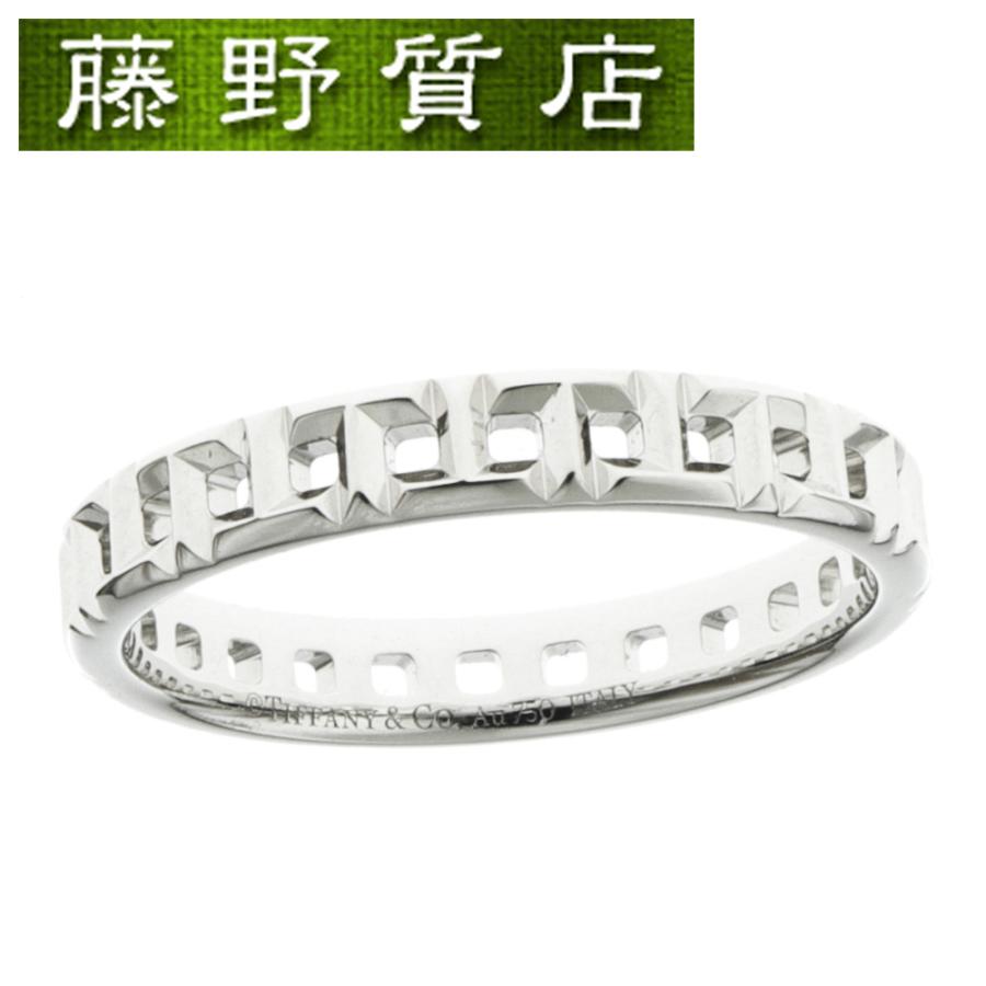 Tiffany T (美品）ティファニー TIFFANY Tトゥルー ナロー リング 指輪