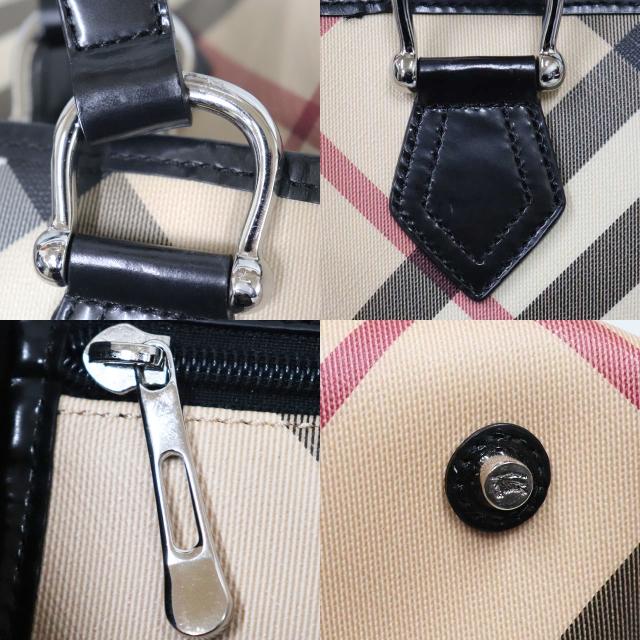 BURBERRY（バーバリー） ノバチェック トートバッグ PVC × レザー ノバ
