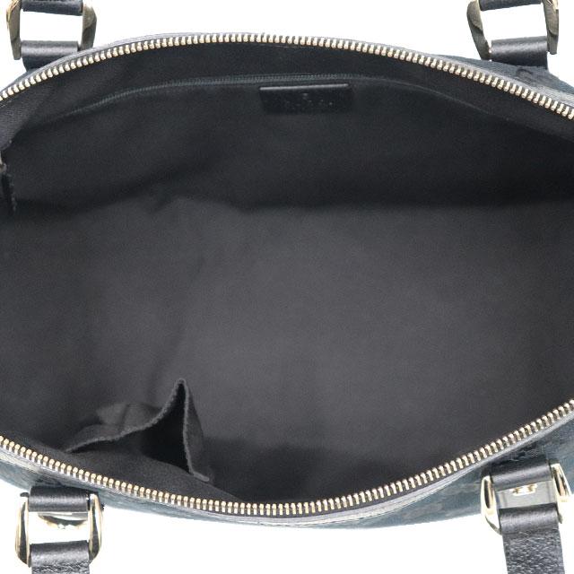 GGキャンバス グッチ GUCCI アビー トートバッグ レザー 黒 ゴールド