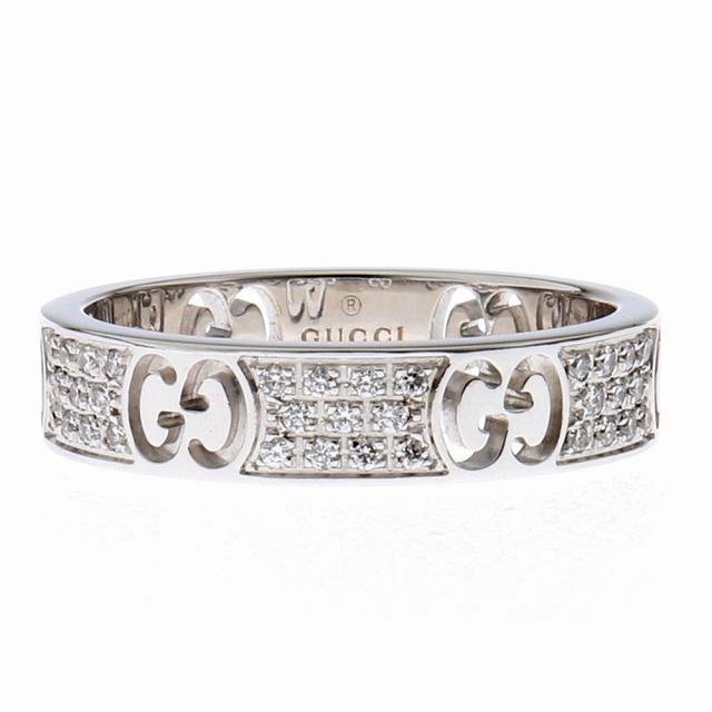 GG (美品) グッチ GUCCI アイコン リング スターダスト パヴェダイヤ