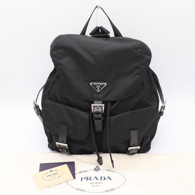 PRADA（プラダ） （美品）プラダ バックパック リュック ナイロン 黒