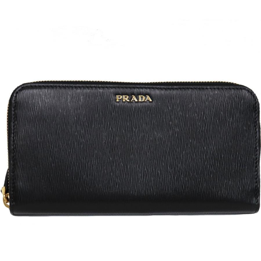 PRADA（プラダ） 【未使用】プラダ ラウンドファスナー長財布 レザー