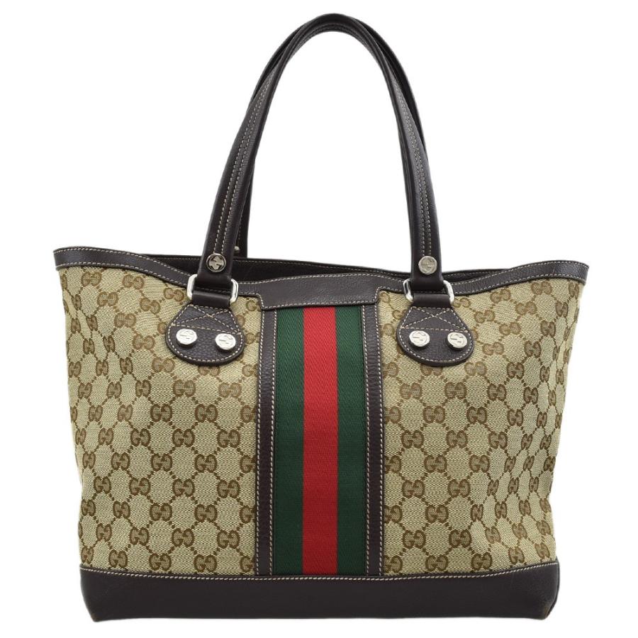 GUCCI（グッチ） GGキャンバス シェリーライン トートバッグ ベージュ
