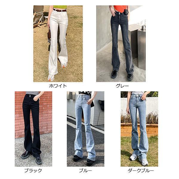 デニムブーツカットパンツ レディース ジーンズ デニムパンツ デニム