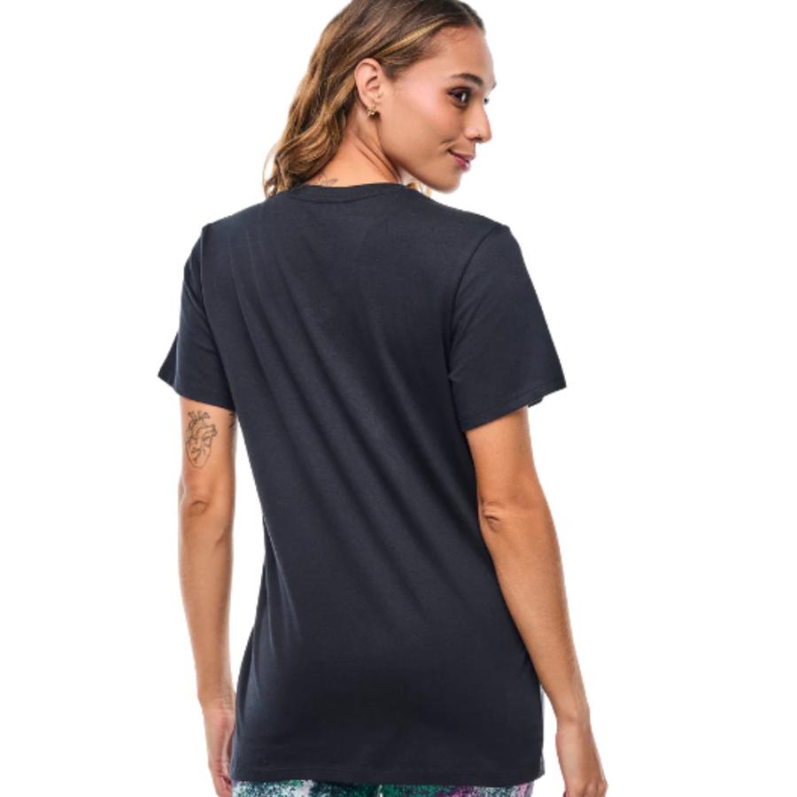 ズンバ（ZUMBA） ロゴ クルーネック Tシャツ ブラック ユニセックス