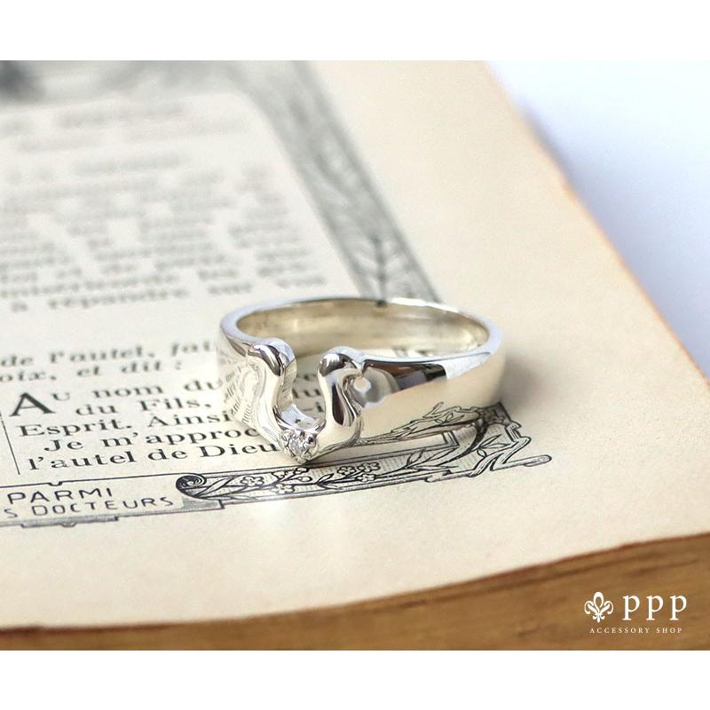 ホースシューリング(5)CZ 5号から25号 馬蹄 蹄鉄 指輪 リング シルバー