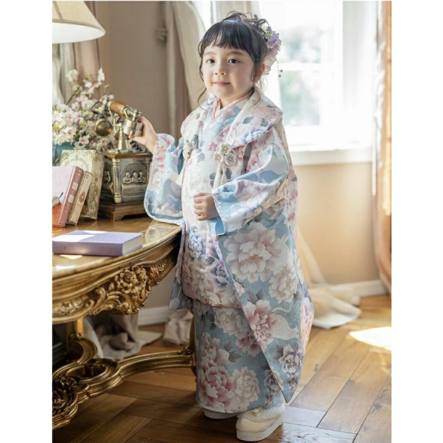 Catherine Cottage（キャサリンコテージ） 花柄織入り着物ワンピース