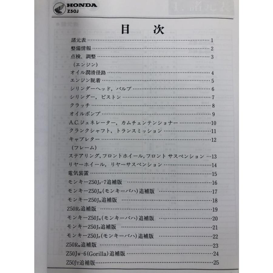 モンキー モンキー/ゴリラ（Z50J/AB27/AB02）/モンキー バハ/BAJA