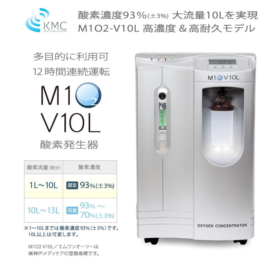酸素発生器/酸素濃縮器 M1O2-V10L エムワンオーツーV10L 家庭用〜業務
