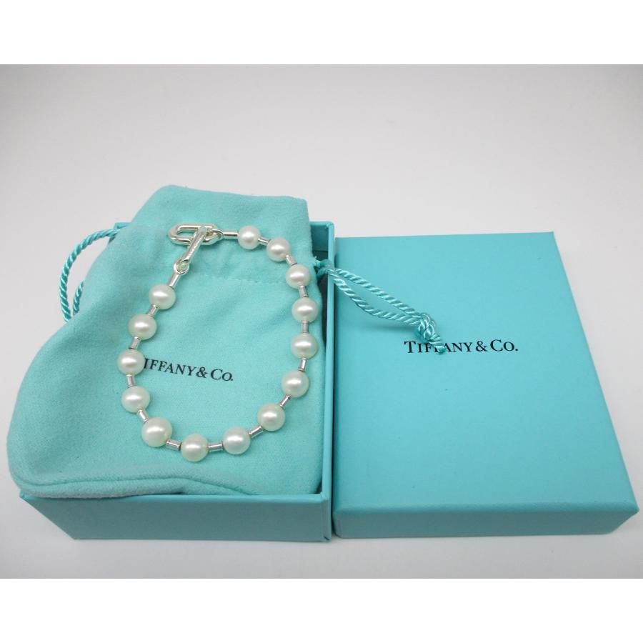 □ティファニー□美品□ハードウェア パール ブレスレット□SV925