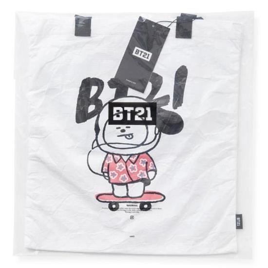 BT21 ミュージック タイベック エコバッグ [韓国雑貨][BTS][防弾少年団