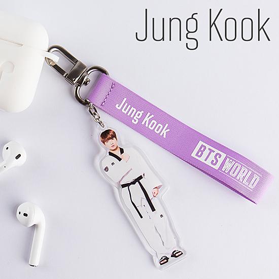BTS ワールド 防弾少年団 グッズ ストラップ キーリング 公式 韓国