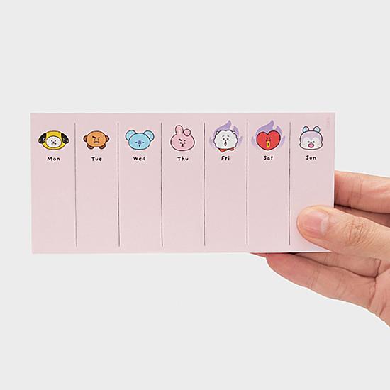 BT21 ウィークリー メモパッド BTS 防弾少年団 かわいい 公式 韓国